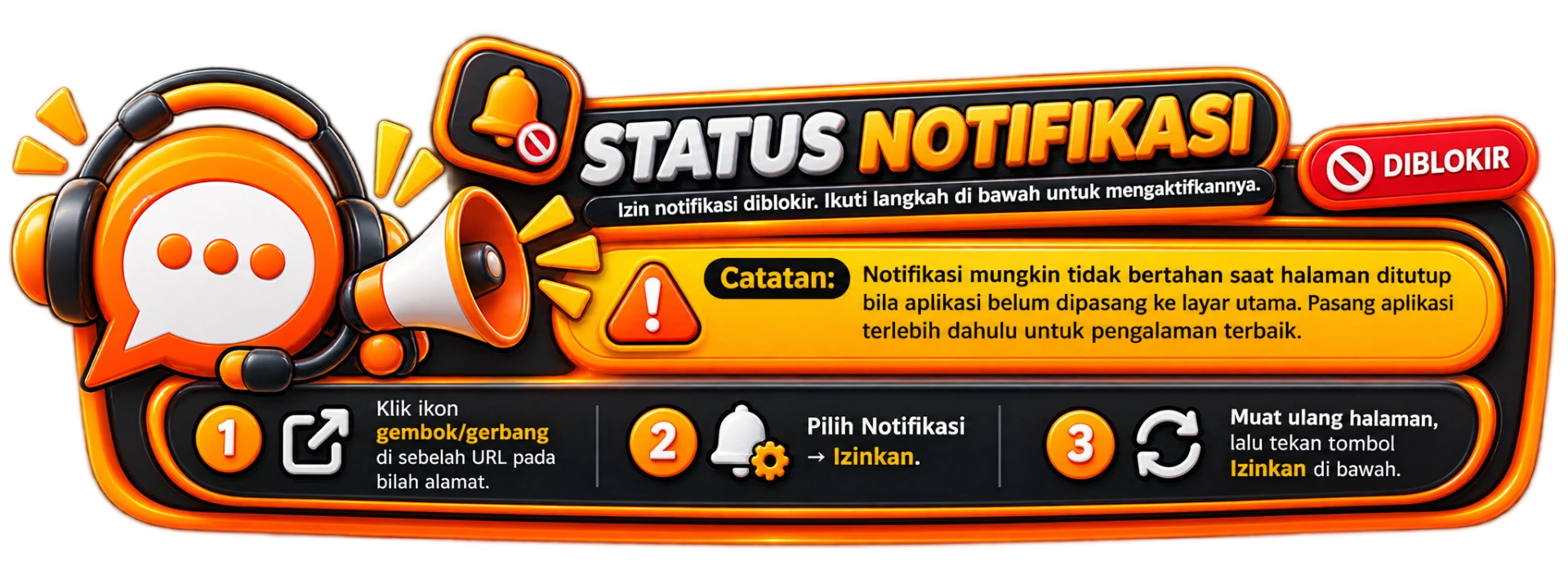 Status notifikasi HOOCHAT